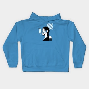 abstract potrait 2 Kids Hoodie